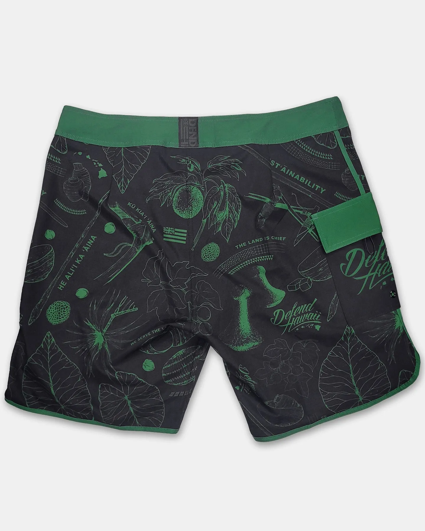 SUST'AINABILITY LA'AU Green Boardshort