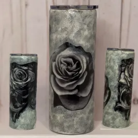 Tattoo Roses Epoxy Tumbler