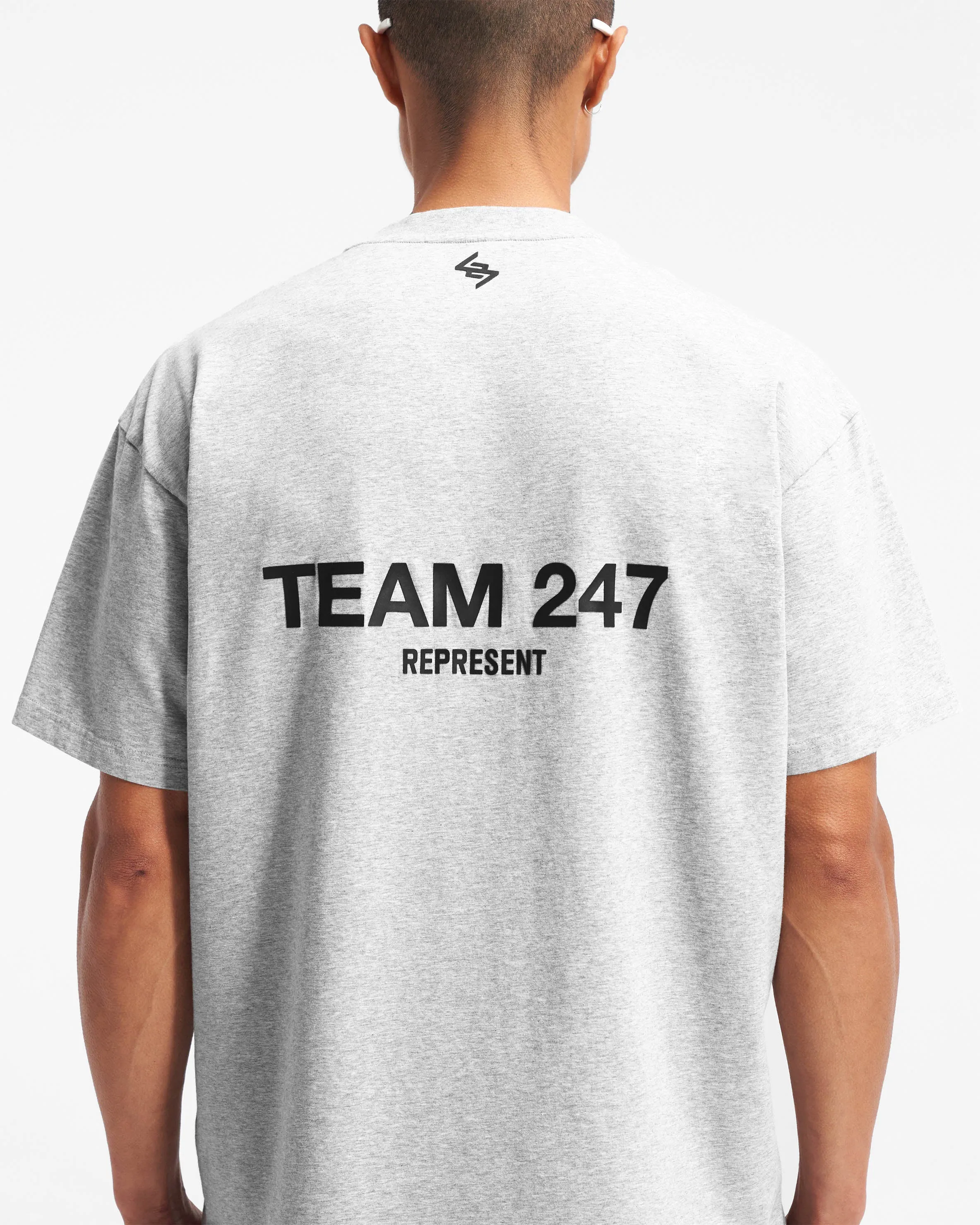 Team 247 Oversized  T-Shirt - Ash Grey