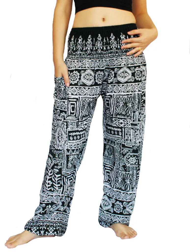 Turquoise Aztec Harem Pants