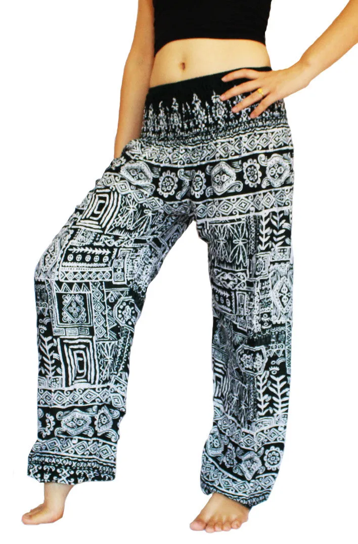 Turquoise Aztec Harem Pants