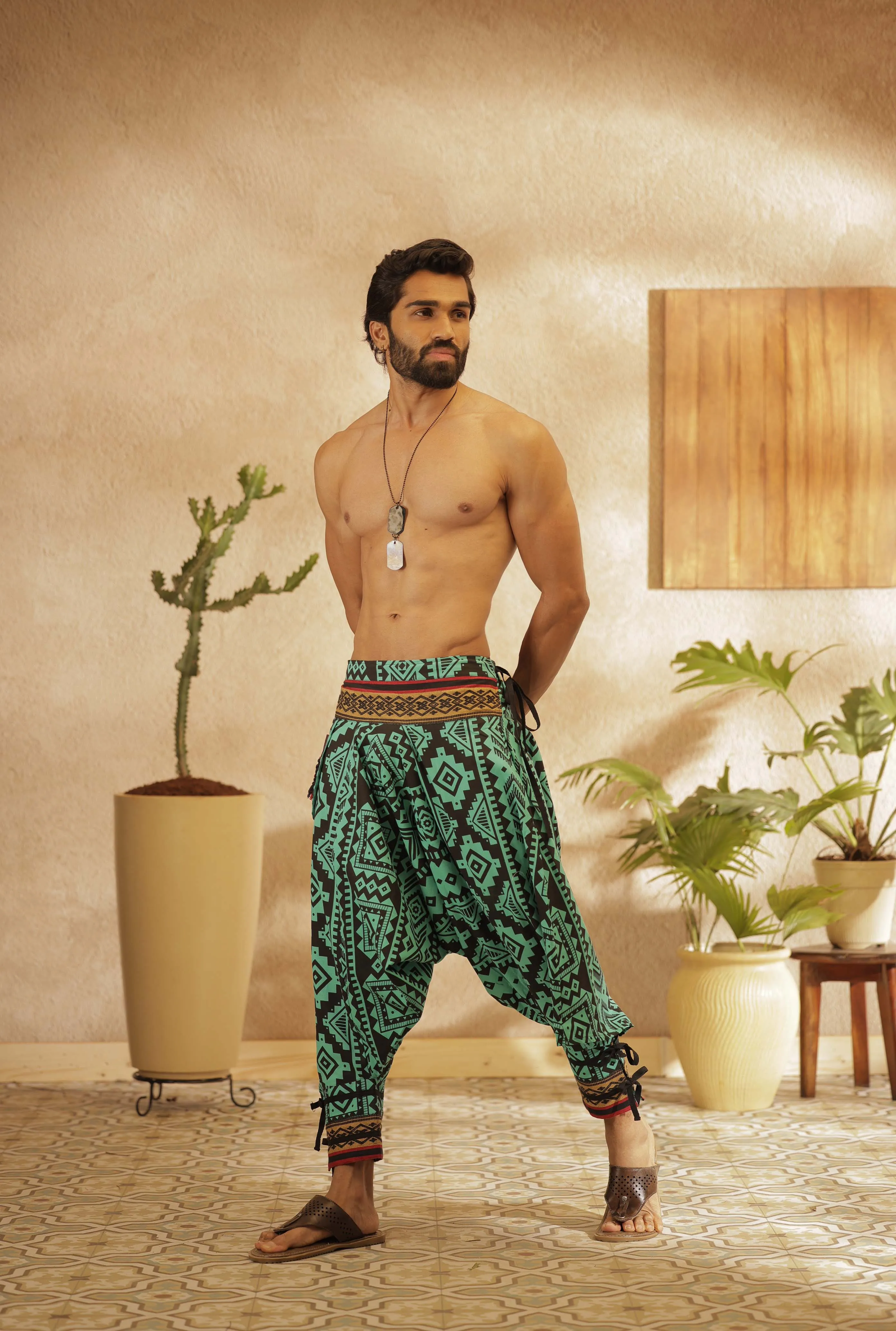 Turquoise Prince Unisex Harem Pant