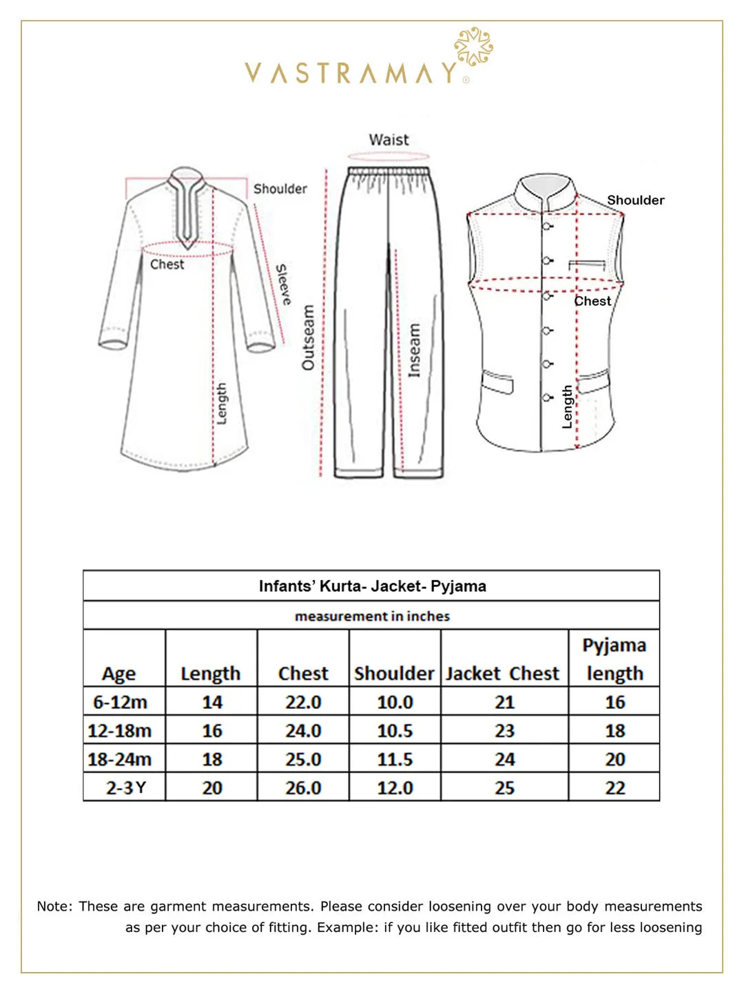 VASTRAMAY Boy's Cream Woven Design Slim Fit Nehru Jacket And Black Kurta Pyjama Set