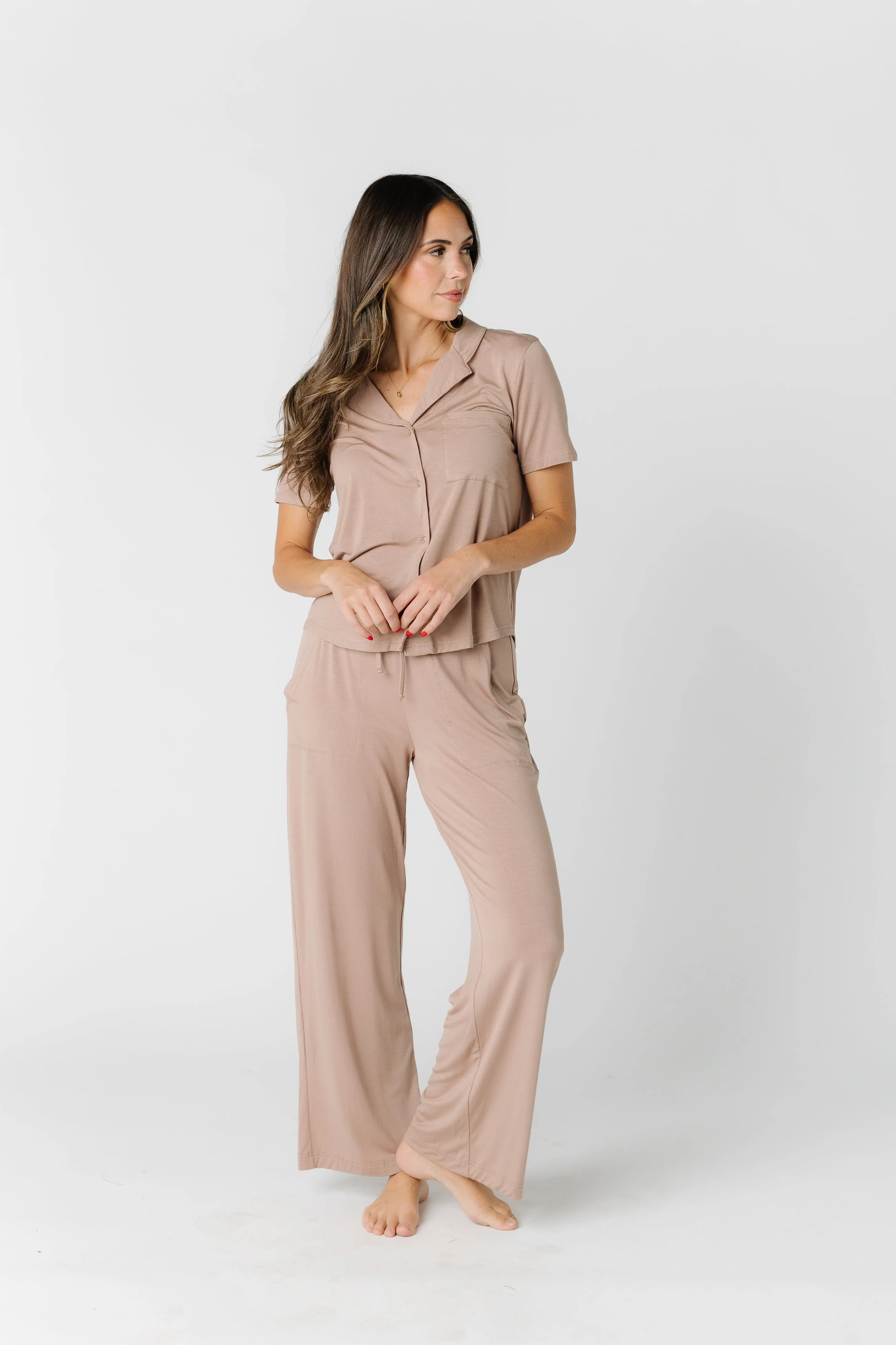 Wide Leg Pajama Set