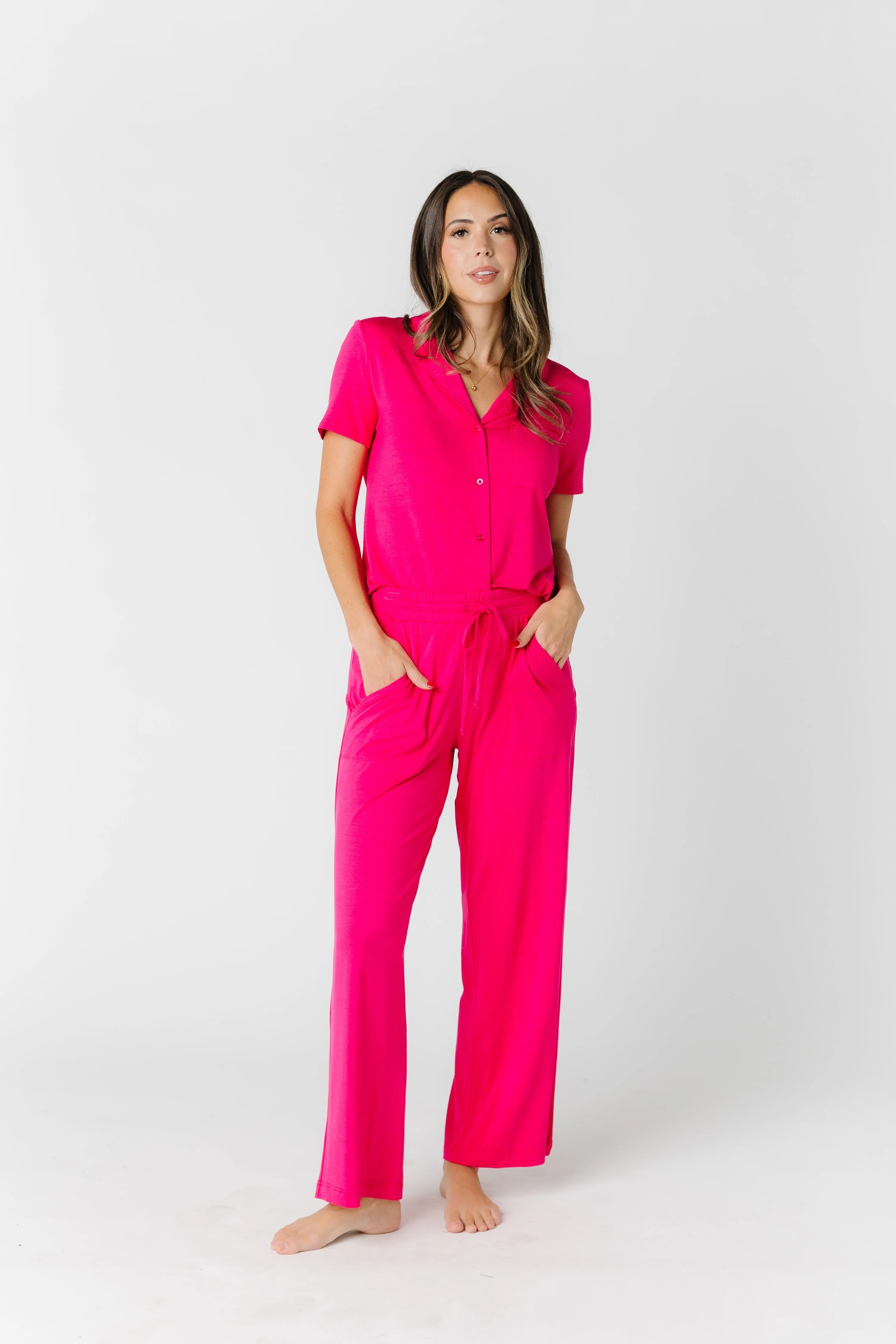 Wide Leg Pajama Set