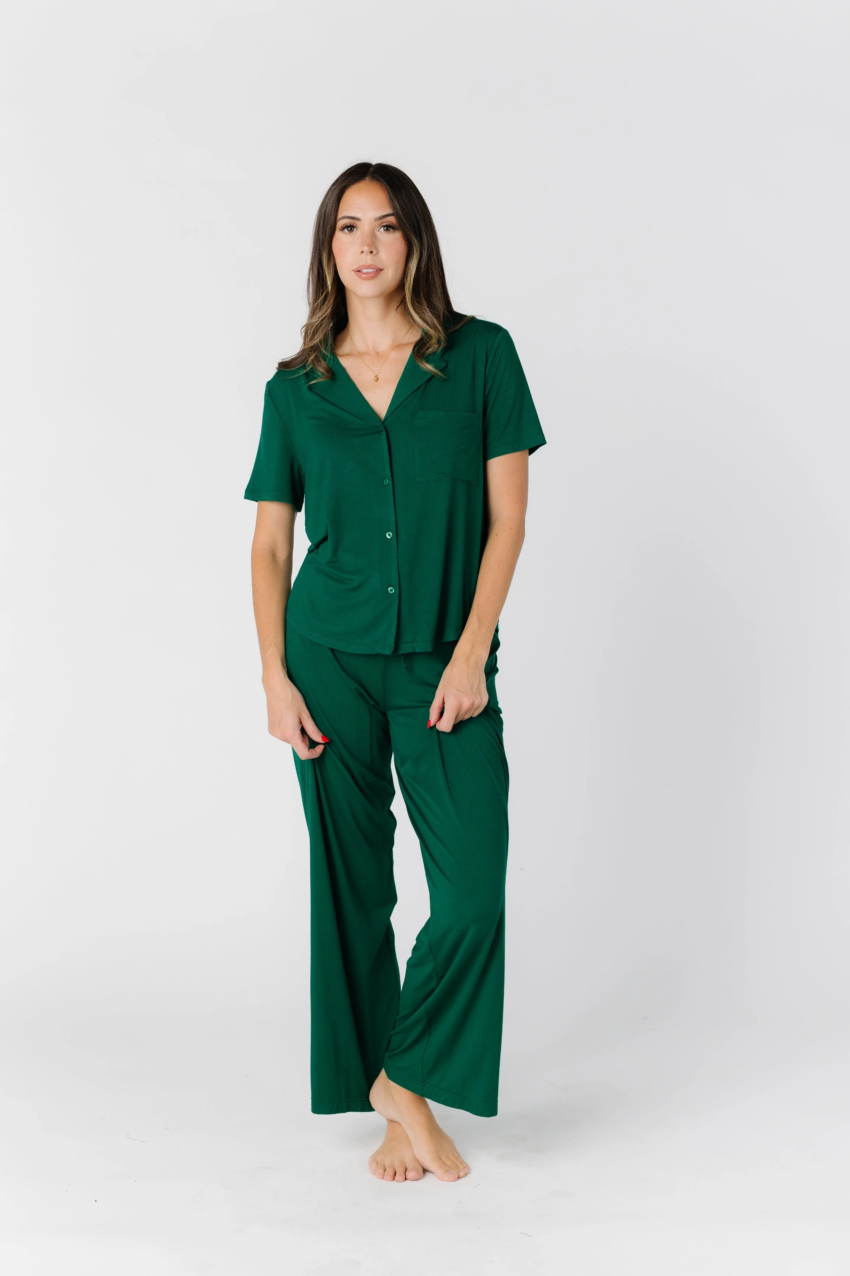 Wide Leg Pajama Set