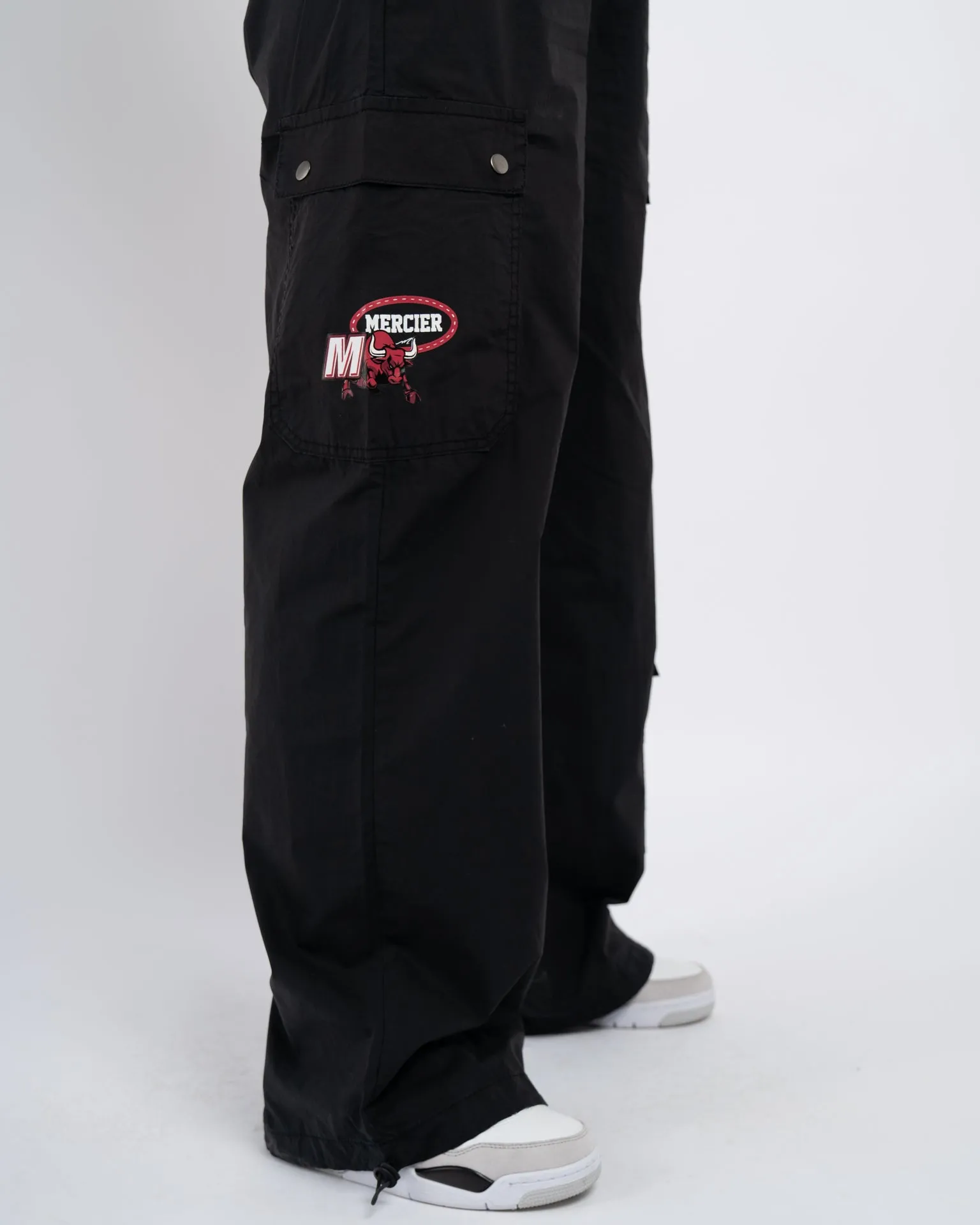 Womens Black Crawford Parachute Cargos