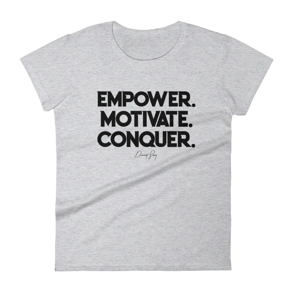 Women's Deviant Sway Empower Motivate Conquer Signature short sleeve t-shirt