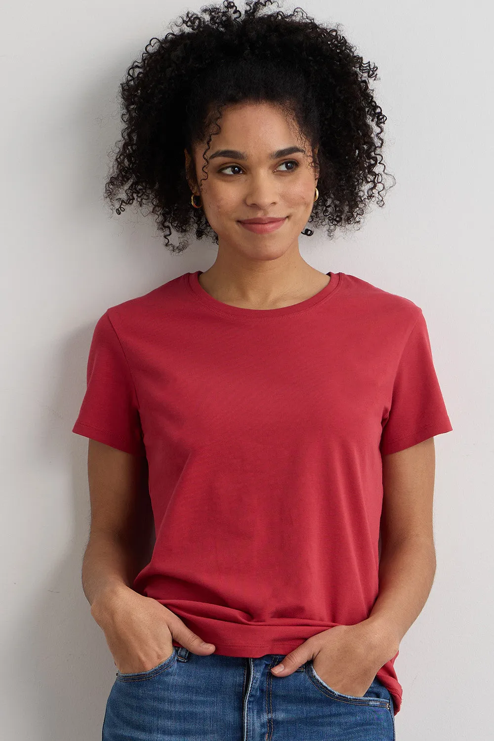 Women's Organic Relaxed Crew Neck T-shirt